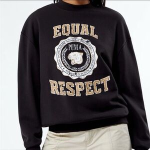 Puma Equal Respect Black Crewneck Sweater